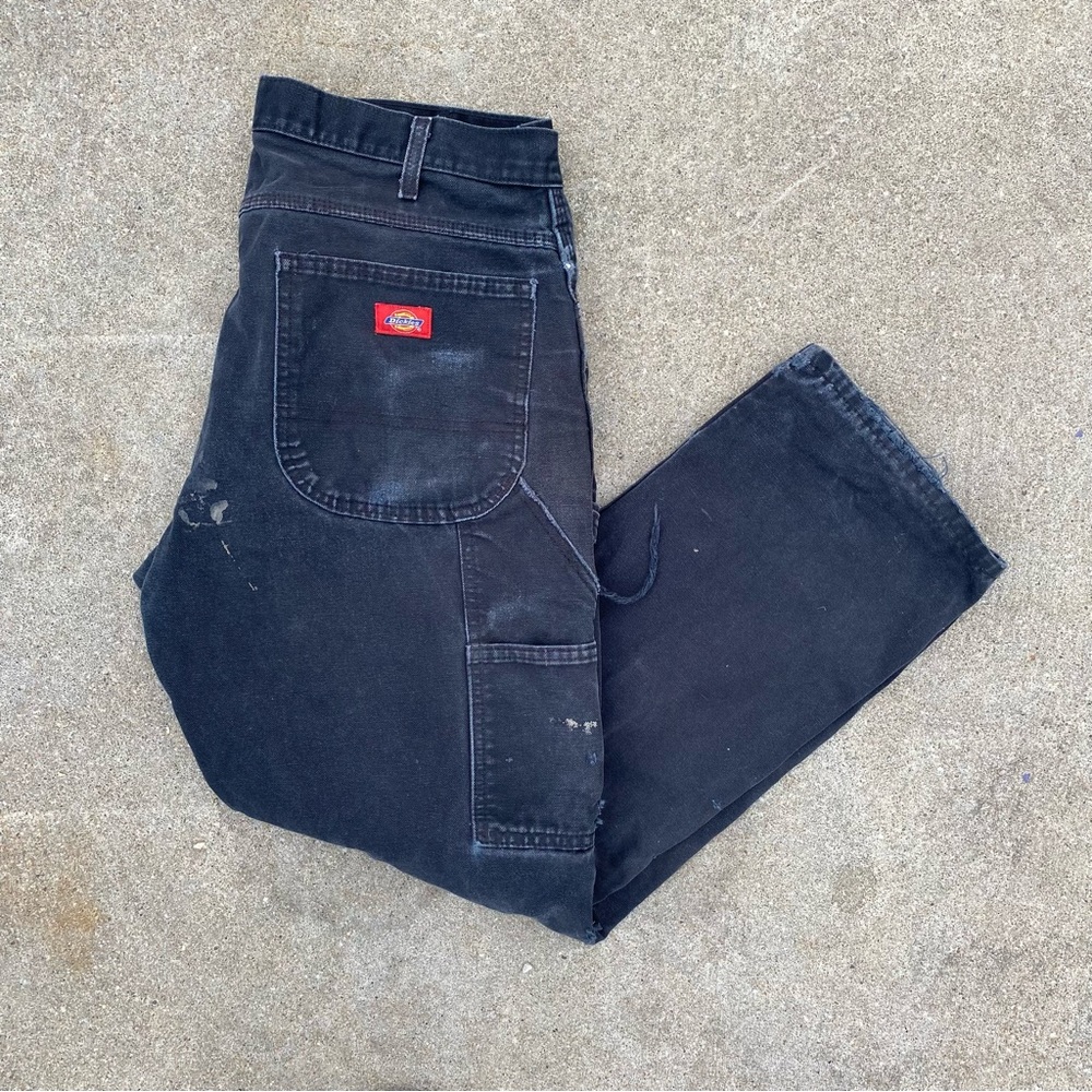 Dickies Black Carpenter distressed Pants